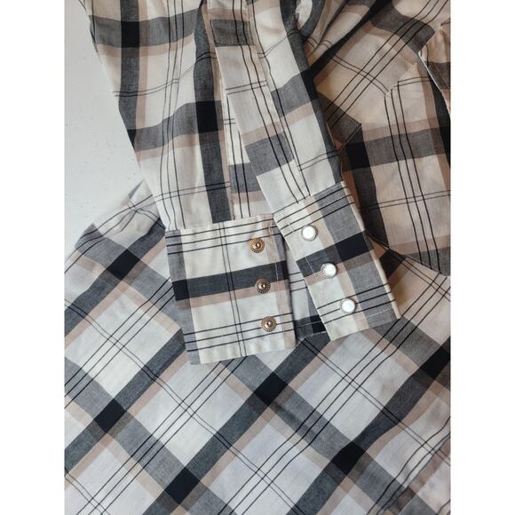 LOT OF 2 Ely Cattleman Pearl Snap Shirts Men’s Large Long Sleeve Cowboy - Picture 6 of 16